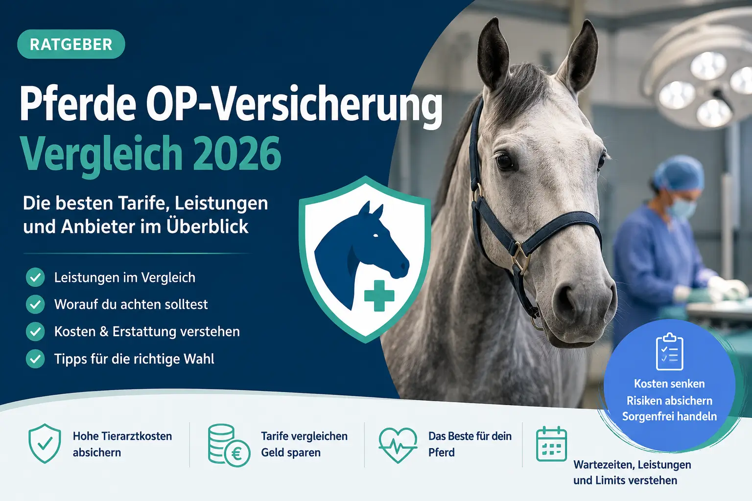 Pferde OP-Versicherung Vergleich 2026: Welche Versicherung wirklich sinnvoll ist