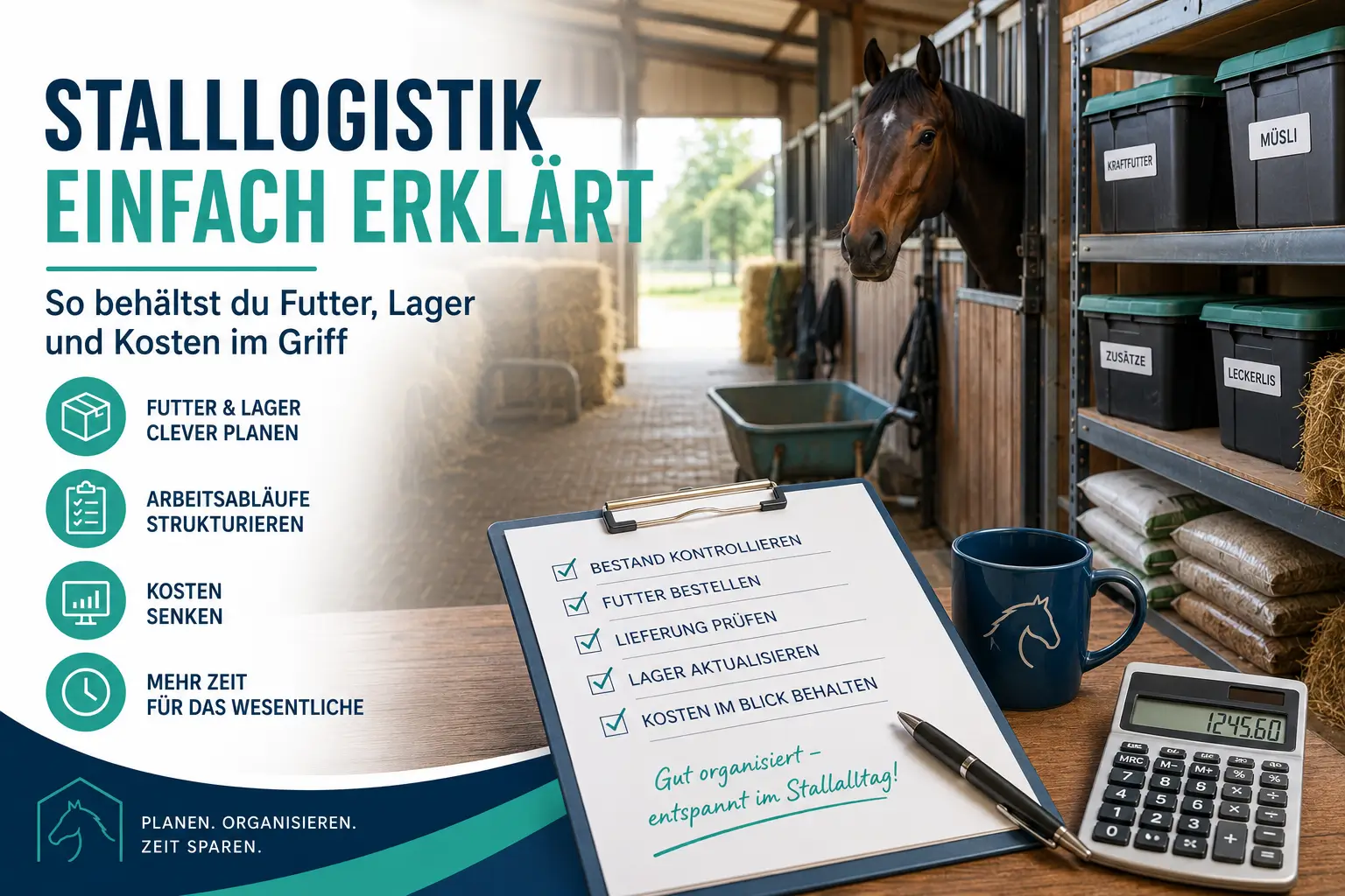 Stalllogistik absolut im Griff: Mehr Struktur, weniger Stress im Stallalltag