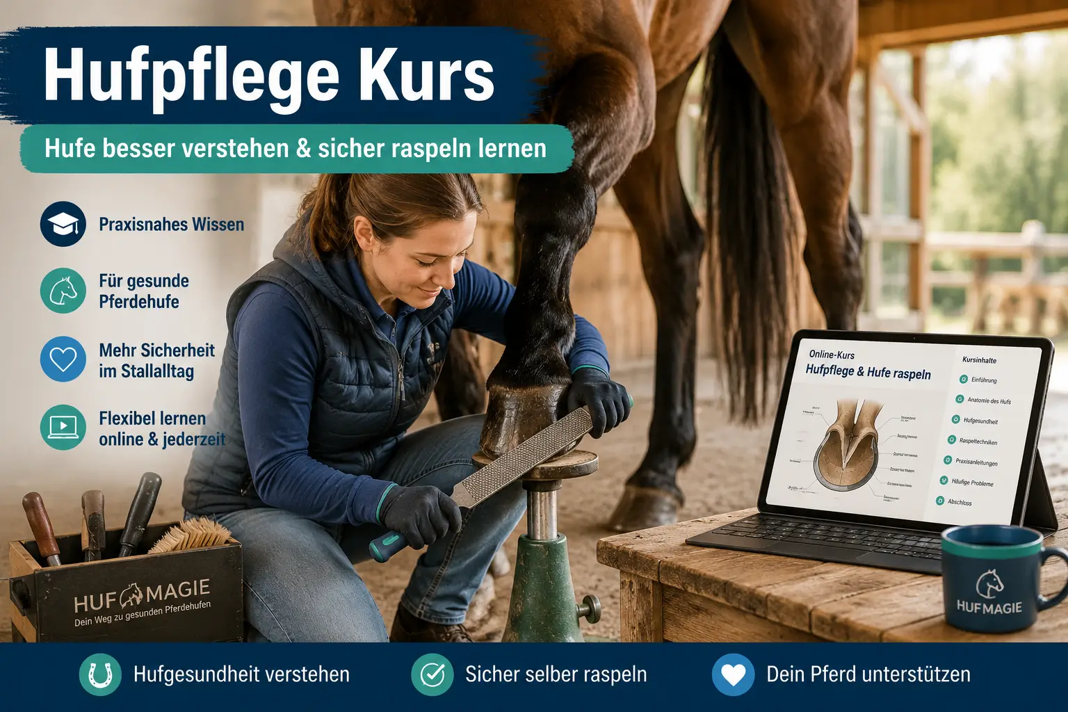 Hufpflege Kurs: Lohnt sich ein Online-Hufkurs extrem für Pferdebesitzer?
