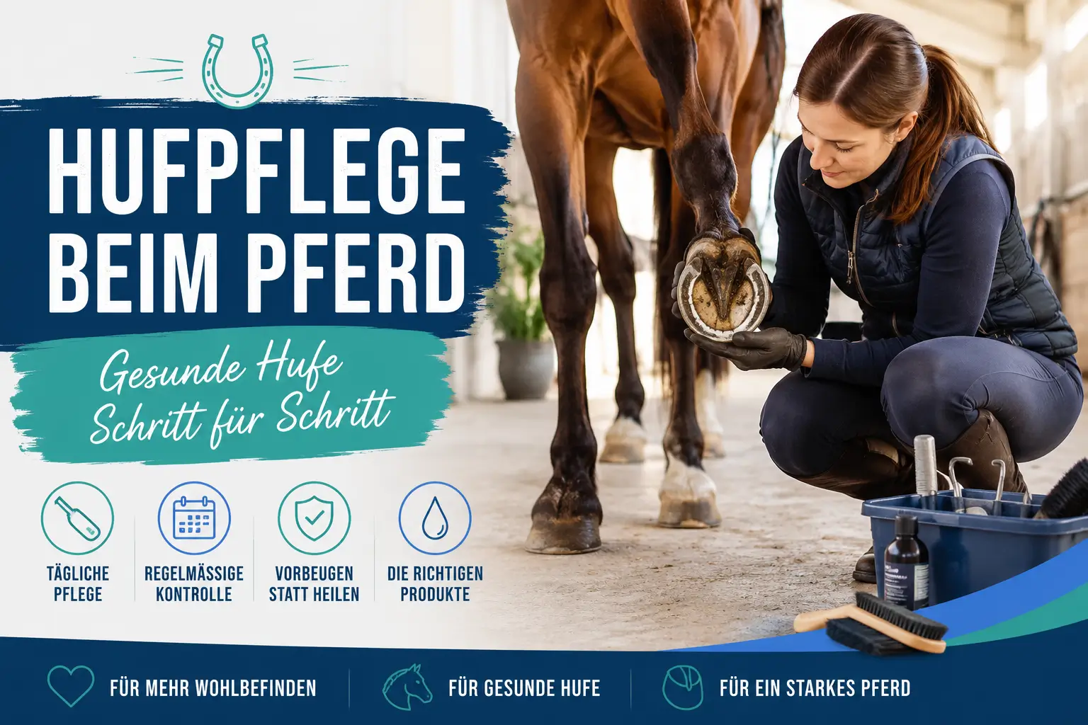 Hufpflege beim Pferd: So bleiben die Hufe gesund – Anleitung, Produkte und Expertenwissen
