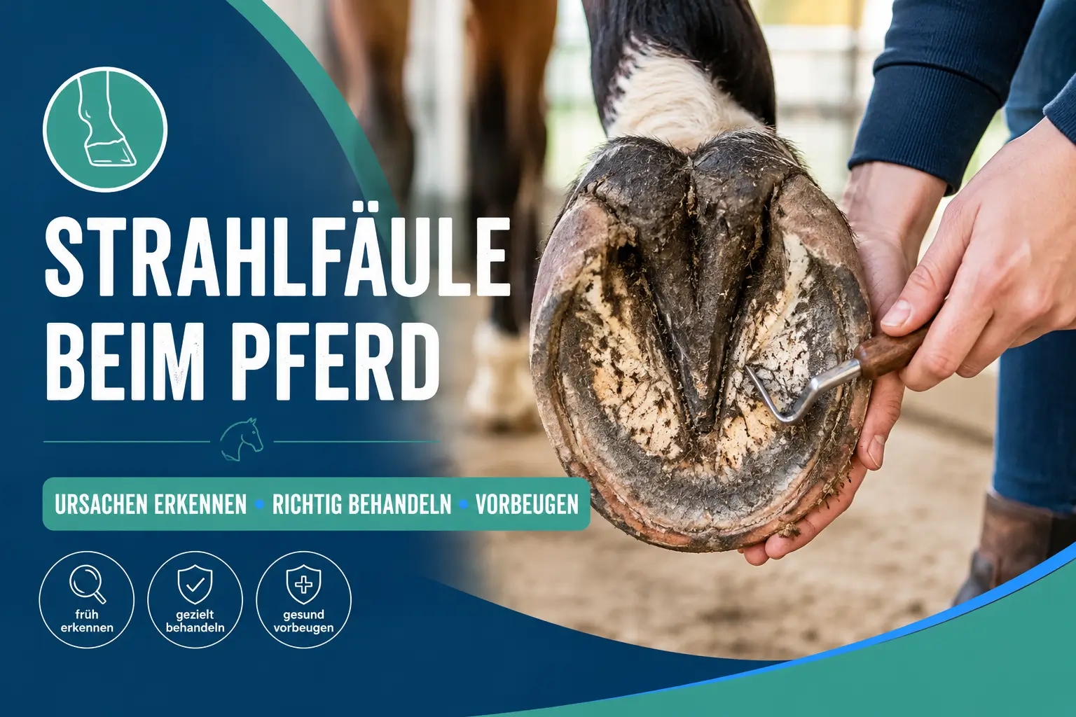 Strahlfäule beim Pferd: Ursachen sicher erkennen, Behandlung und Vorbeugung